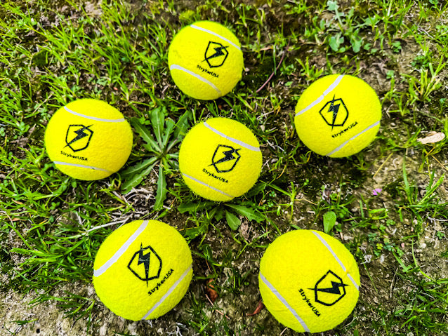 6pc Set StrykerUSA Tennis Cricket Balls Tapeball League Tournament Balls