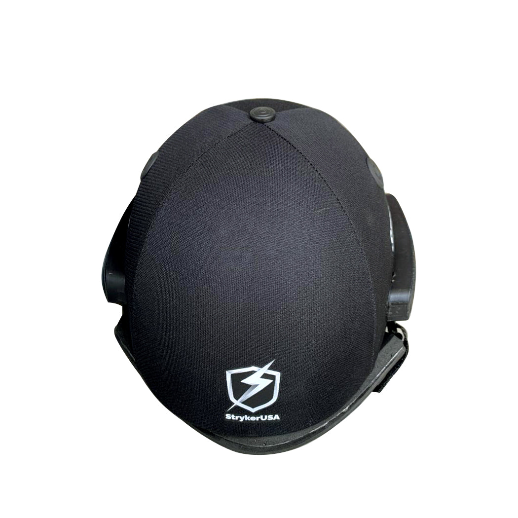 StrykerUSA Cricket Helmet Premium Quality Lightweight With Neck Guard - Black Color