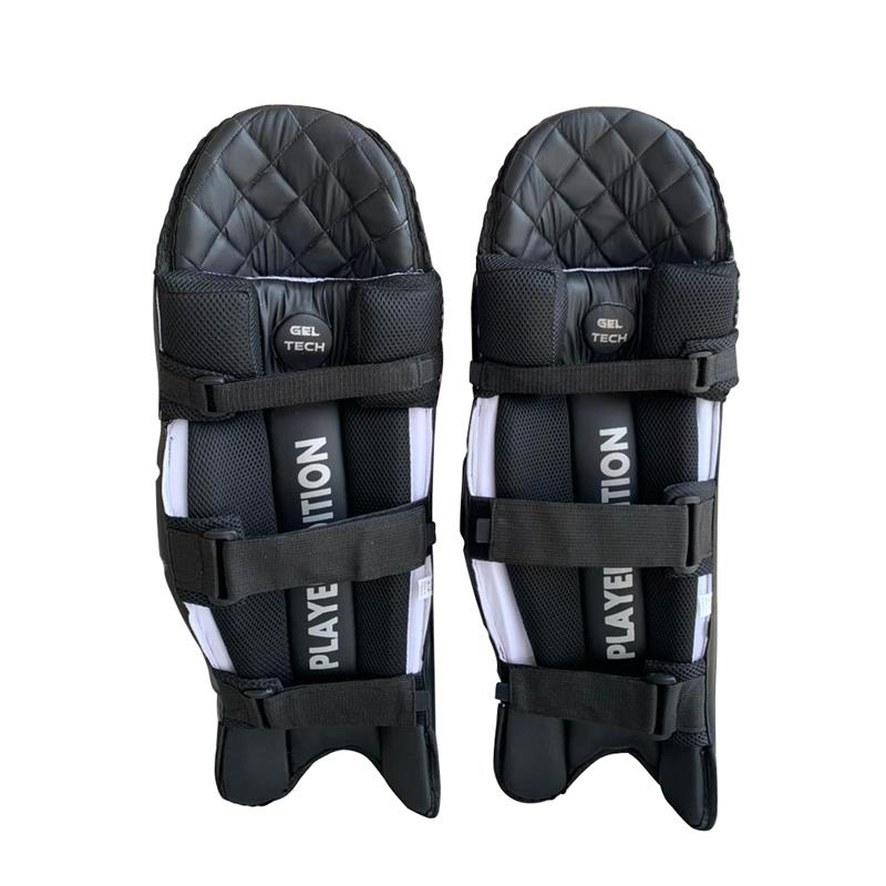 StrykerUSA Black Premium Lightweight Cricket Batting Pads Durable and Comfort Protection