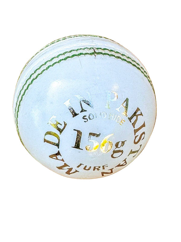 6pcs StrykerUSA Premium Quality Leather Cricket Ball White Color Green Seam 156g