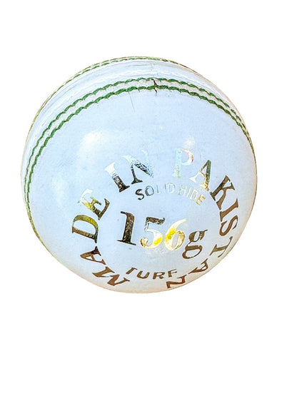 6pcs StrykerUSA Premium Quality Leather Cricket Ball White Color Green Seam 156g