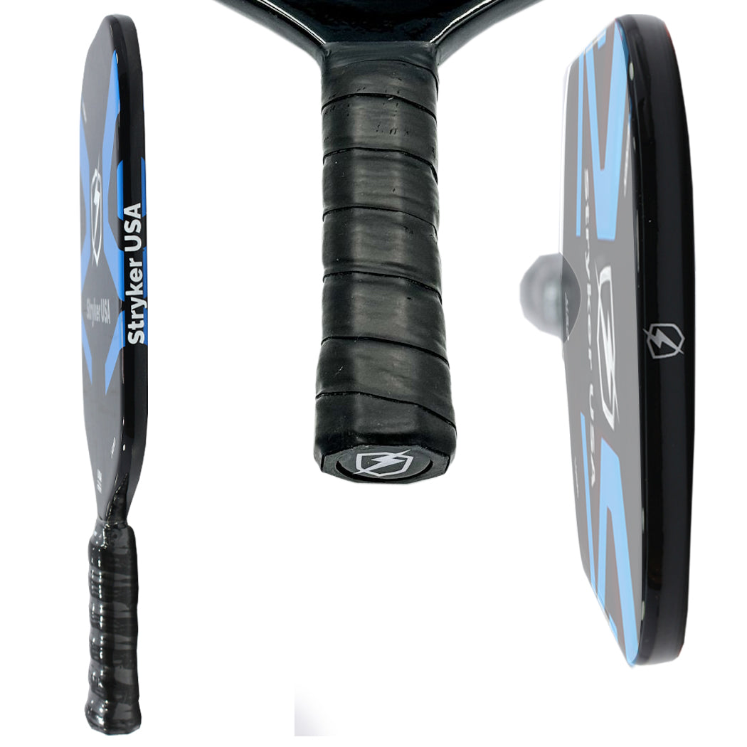 StrykerUSA Blue Outdoor Sport Pickleball Paddles Fiberglass 14mm Racket 