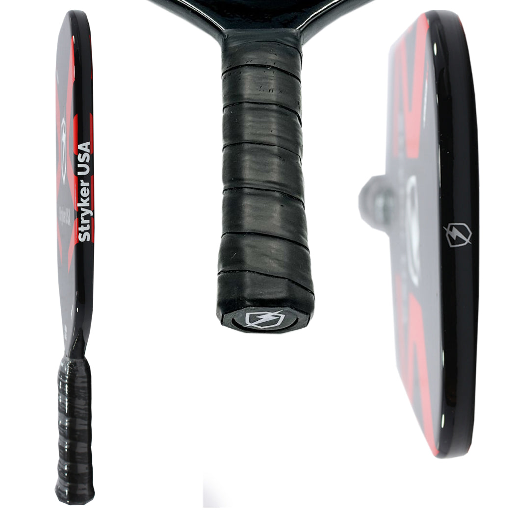 StrykerUSA Red Outdoor Sport Pickleball Paddles Fiberglass 14mm Racket 