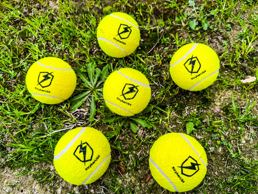 6pc Set StrykerUSA Tennis Cricket Balls Tapeball League Tournament Balls