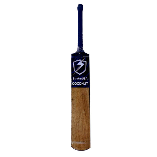 StrykerUSA Player Edition Coconut Wood Cricket Tape Ball Bat - Blue