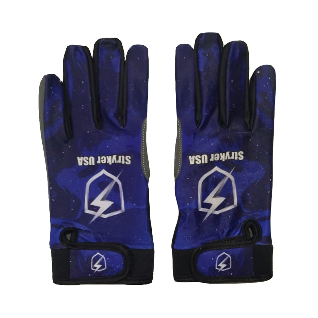 Stryker USA Cricket Batting Gloves Premium Blue & Black Protective Gloves for Cricketers