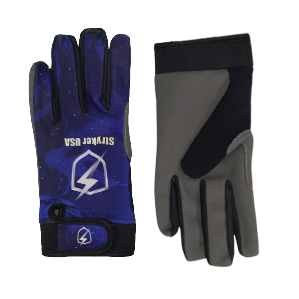 Stryker USA Cricket Batting Gloves Premium Blue & Black Protective Gloves for Cricketers