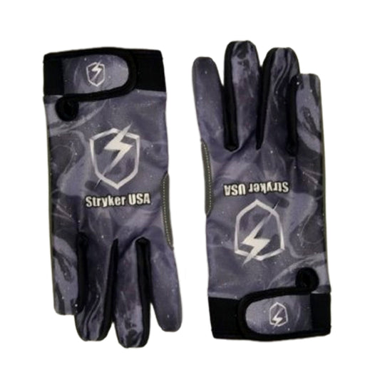 StrykerUSA Cricket Batting Gloves Premium Grey & Black Protective Gloves for Cricketers