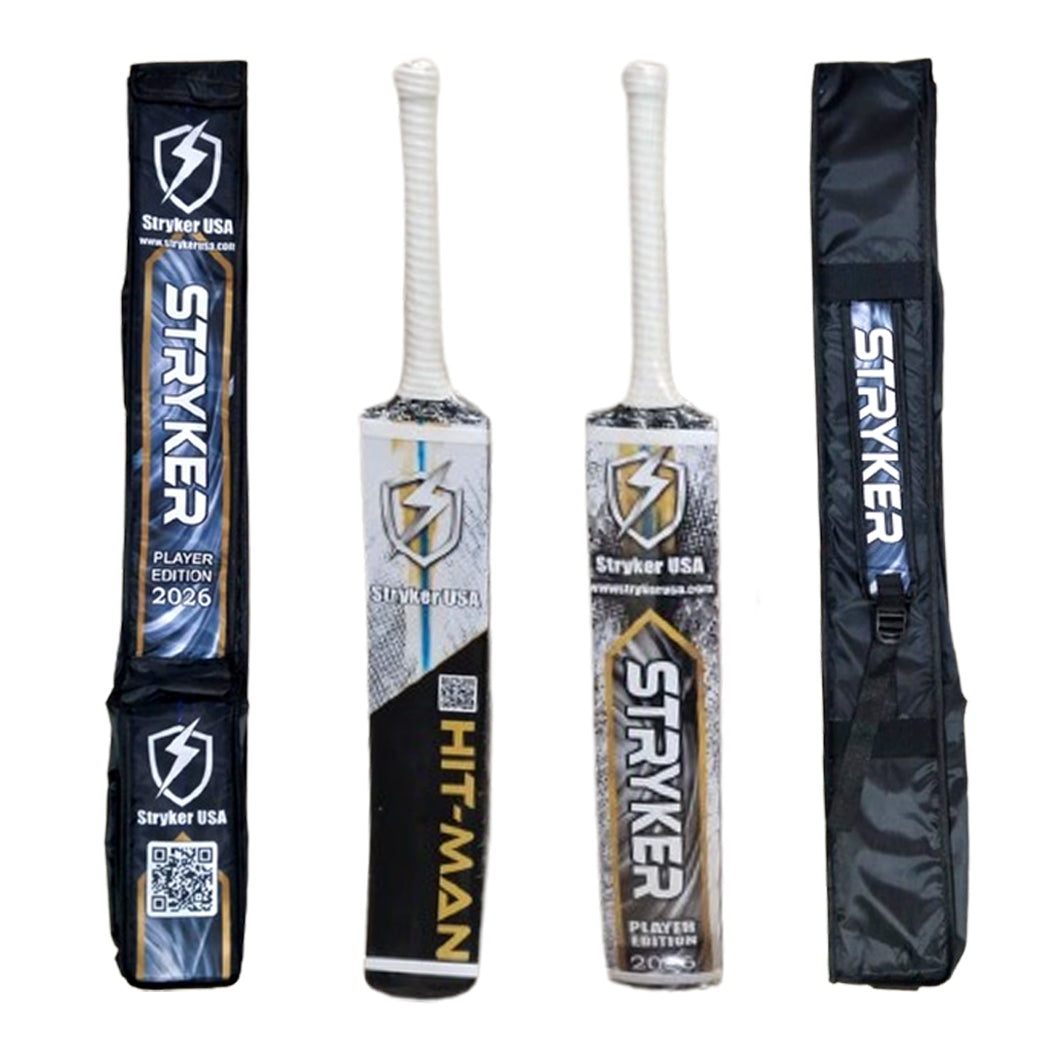 Stryker USA Hit-Man Player Edition Coconut Wood Cricket Tape Ball Bat With Protective Bat Cover