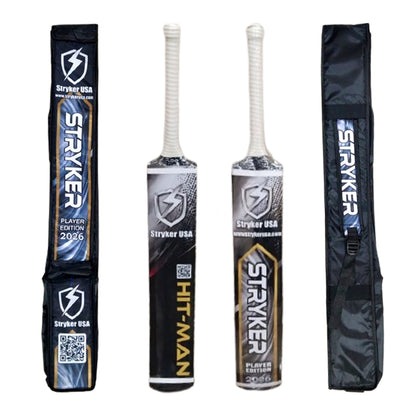 Stryker USA Hit-Man Player Edition Coconut Wood Cricket Tape Ball Bat With Protective Bat Cover