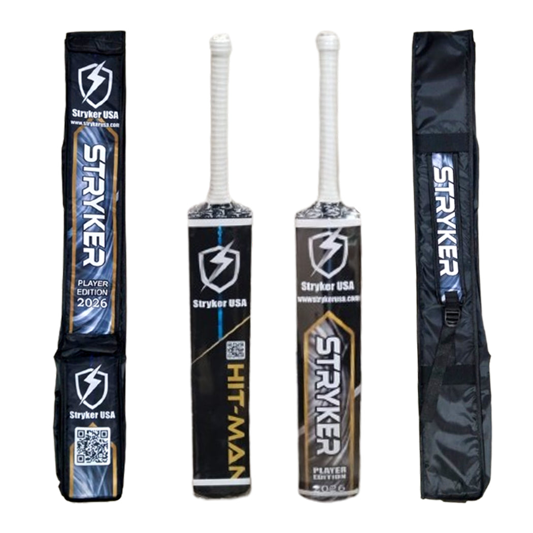 Stryker USA Hit-Man Player Edition Coconut Wood Cricket Tape Ball Bat With Protective Bat Cover