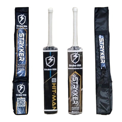 Stryker USA Hit-Man Player Edition Coconut Wood Cricket Tape Ball Bat With Protective Bat Cover