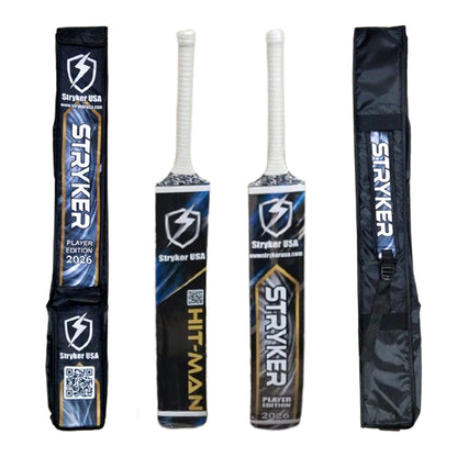 Stryker USA Hit-Man Player Edition Coconut Wood Cricket Tape Ball Bat With Protective Bat Cover