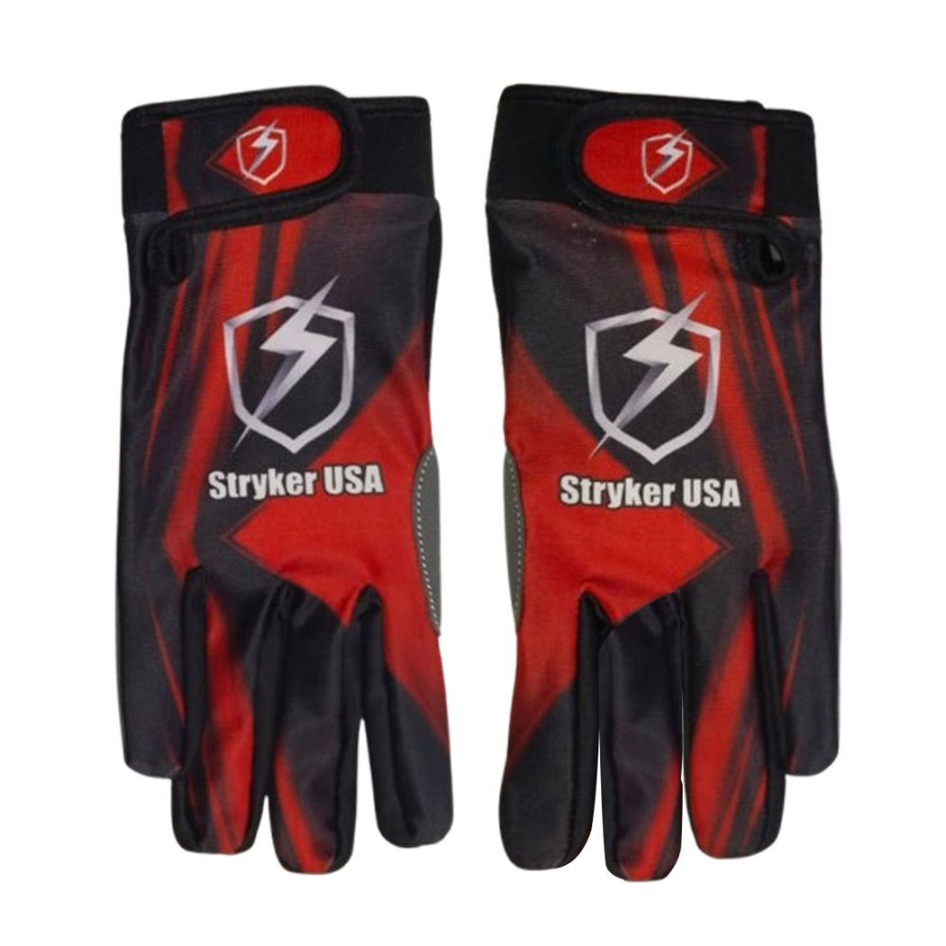 Stryker USA Cricket Batting Gloves Premium Red & Black Protective Gloves for Cricketers