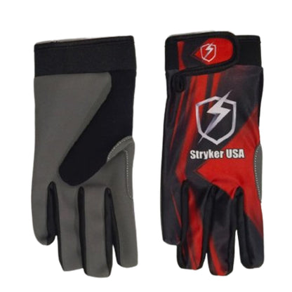 Stryker USA Cricket Batting Gloves Premium Red & Black Protective Gloves for Cricketers