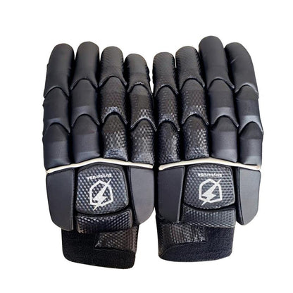 StrykerUSA Black Premium Quality Lightweight Hard Ball Cricket Batting Gloves