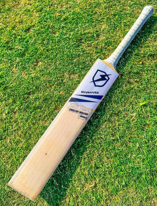 StrykerUSA Hand Crafted English Willow Cricket Bat Noor Edition Fully Knocked