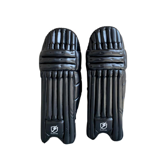 StrykerUSA Black Premium Lightweight Cricket Batting Pads Durable and Comfort Protection