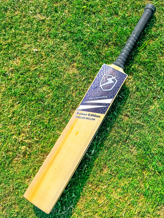 StrykerUSA Hand Crafted English Willow Cricket Bat Power Edition Fully Knocked